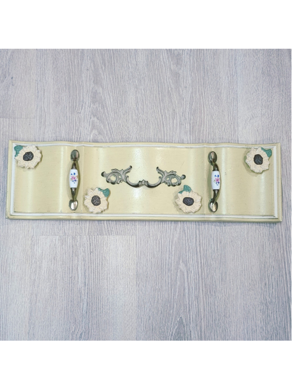 Handmade wall knob hook shelf repurposed drawer front